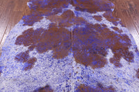 Thumbnail for Metallic Natural Cowhide Rug - Large 6'7