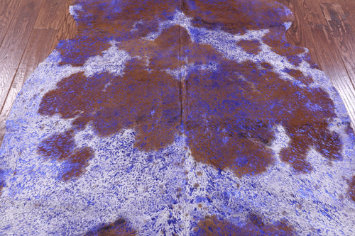 Metallic Natural Cowhide Rug - Large 6'7
