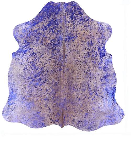 Metallic Natural Cowhide Rug - Large 6'8
