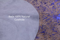 Thumbnail for Metallic Natural Cowhide Rug - Large 6'8