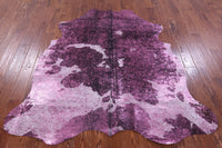 Thumbnail for Metallic Natural Cowhide Rug - Large 6'6