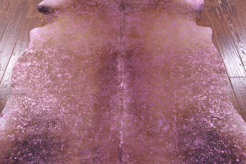 Metallic Natural Cowhide Rug - Large 6'9