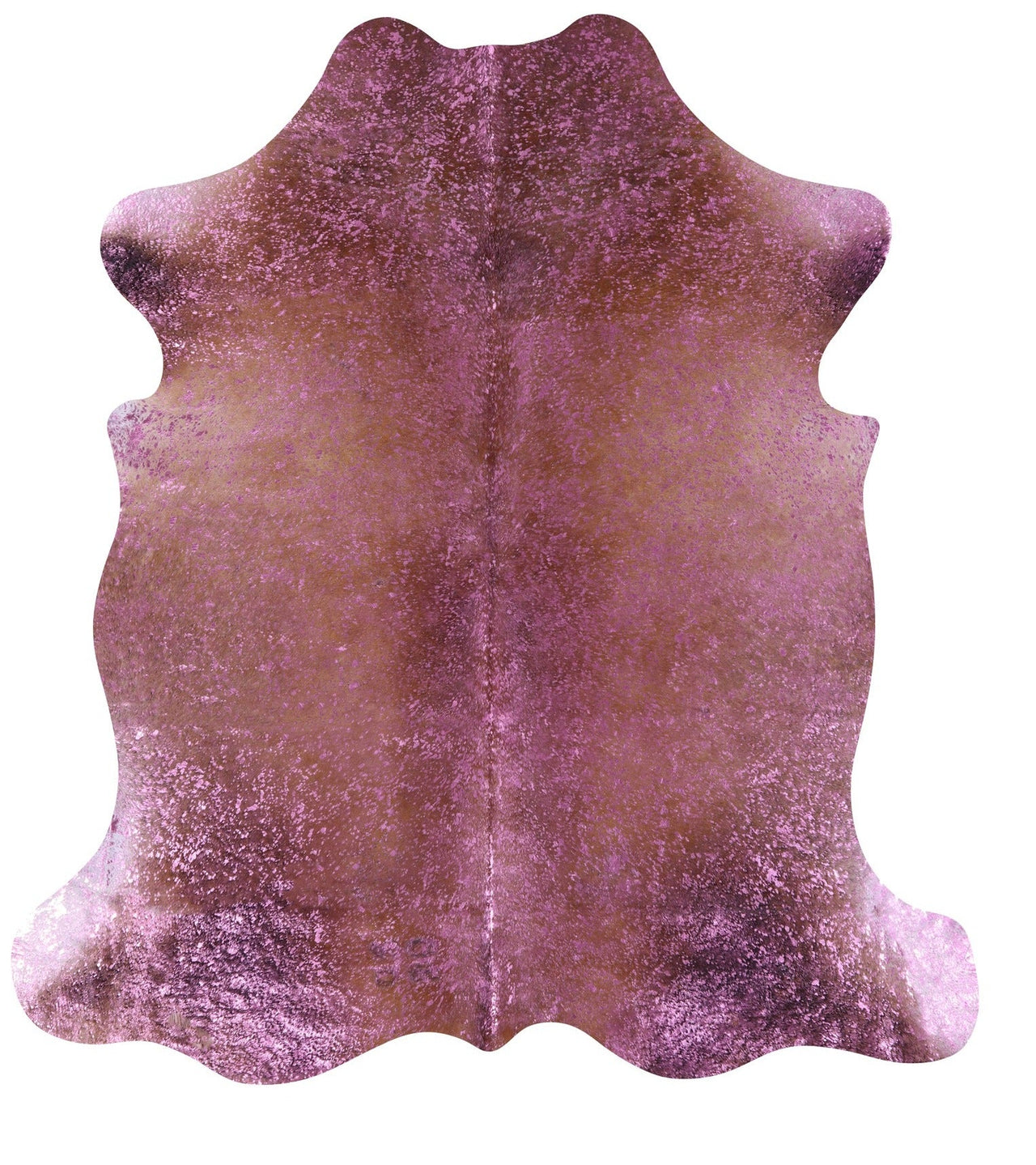 Metallic Natural Cowhide Rug - Large 6'9"H x 6'1"W