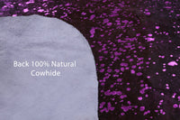 Thumbnail for Metallic Natural Cowhide Rug - Large 6'6