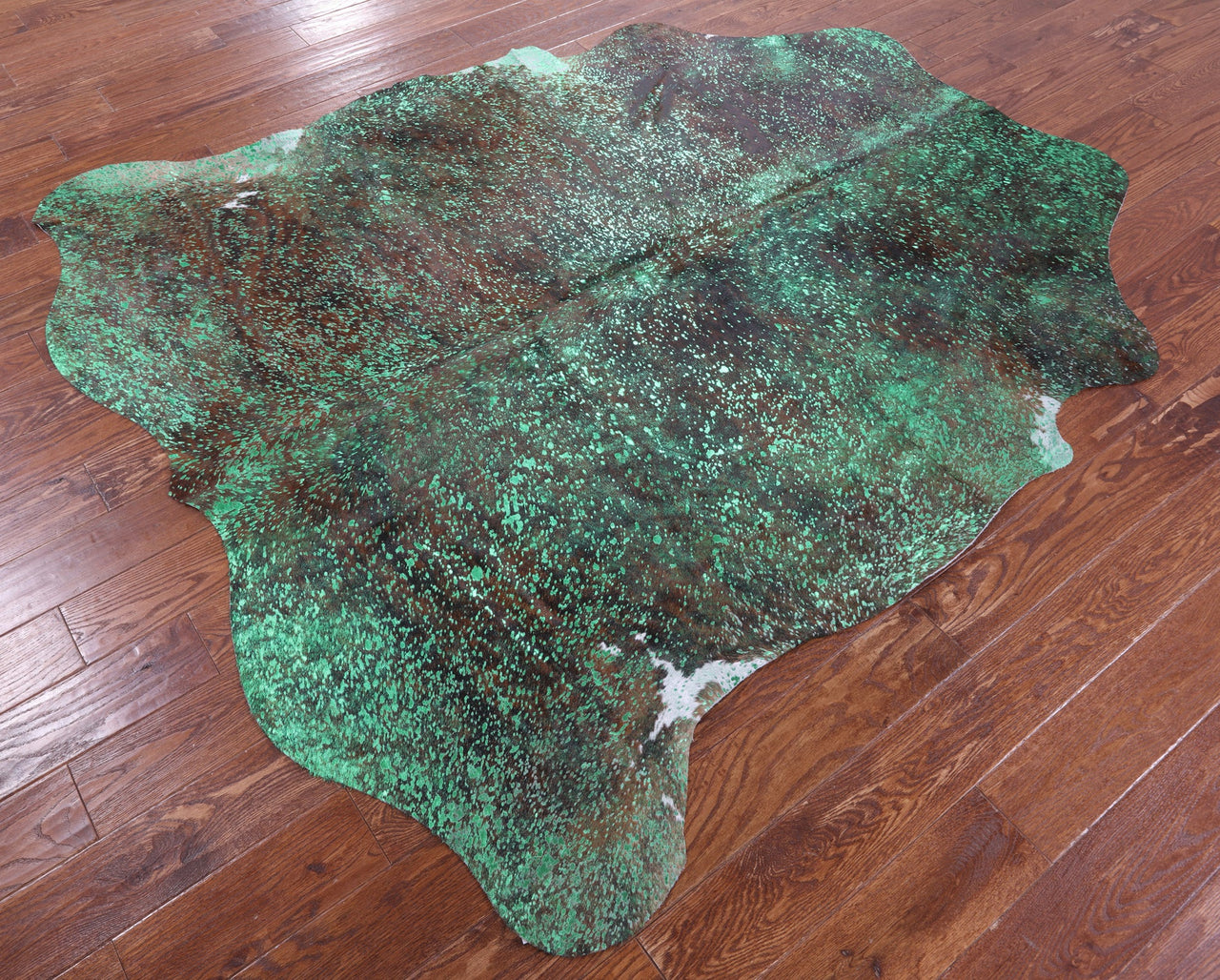 Metallic Natural Cowhide Rug - XLarge 7'0"H x 6'6"W