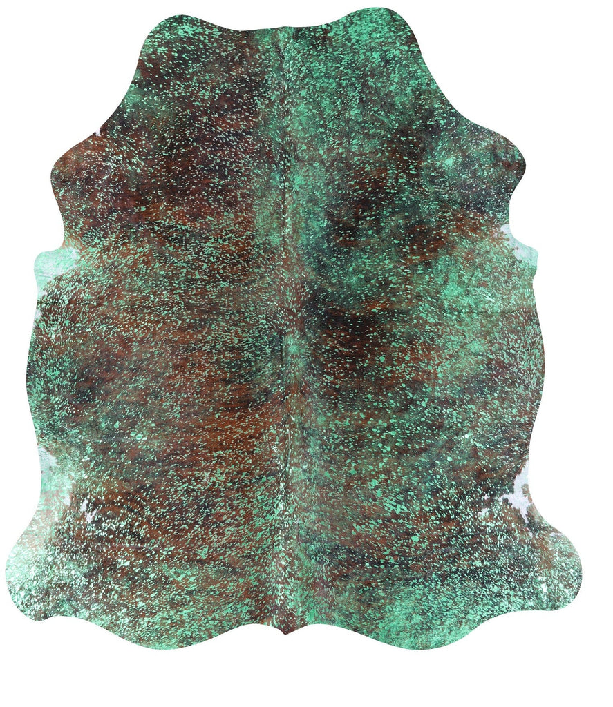 Metallic Natural Cowhide Rug - X-Large 7'0"H x 6'6"W