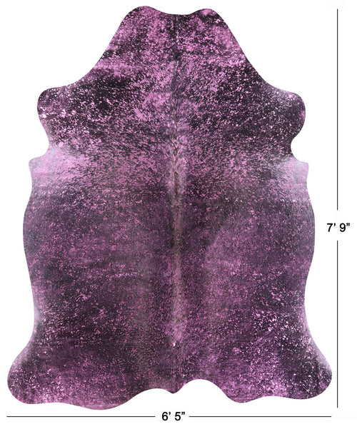 Metallic Natural Cowhide Rug - X-Large 7'9
