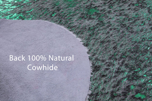 Metallic Natural Cowhide Rug - Large 6'9