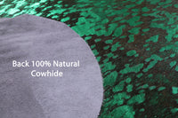 Thumbnail for Metallic Natural Cowhide Rug - Large 6'7