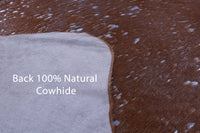 Thumbnail for Metallic Natural Cowhide Rug - Medium 5'10