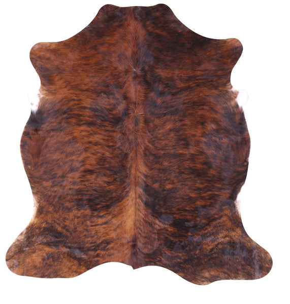 Brindle Natural Cowhide Rug - Small 5'10"H x 5'6"W