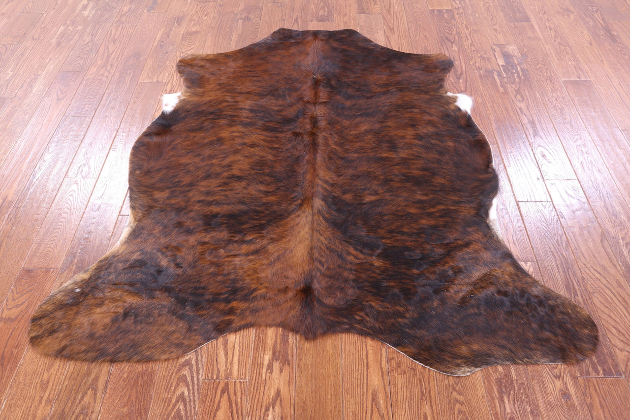 Brindle Natural Cowhide Rug - Small 5'10"H x 5'6"W