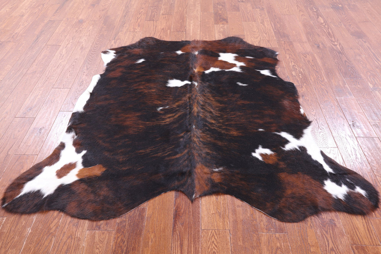 Tricolor Natural Cowhide Rug - Small 5'5"H x 6'0"W