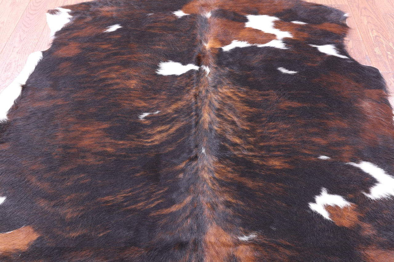 Tricolor Natural Cowhide Rug - Small 5'5"H x 6'0"W