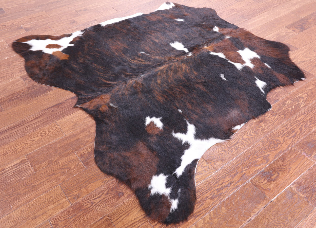 Tricolor Natural Cowhide Rug - Small 5'5"H x 6'0"W