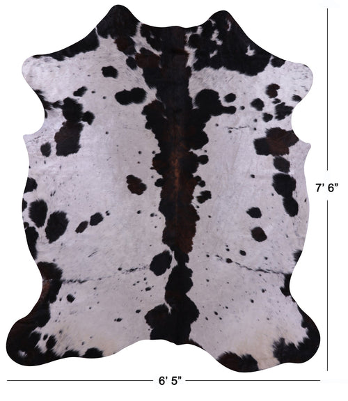 Tricolor Natural Cowhide Rug - X-Large 7'6