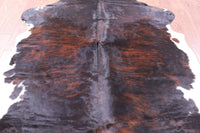 Thumbnail for Tricolor Natural Cowhide Rug - Large 6'9