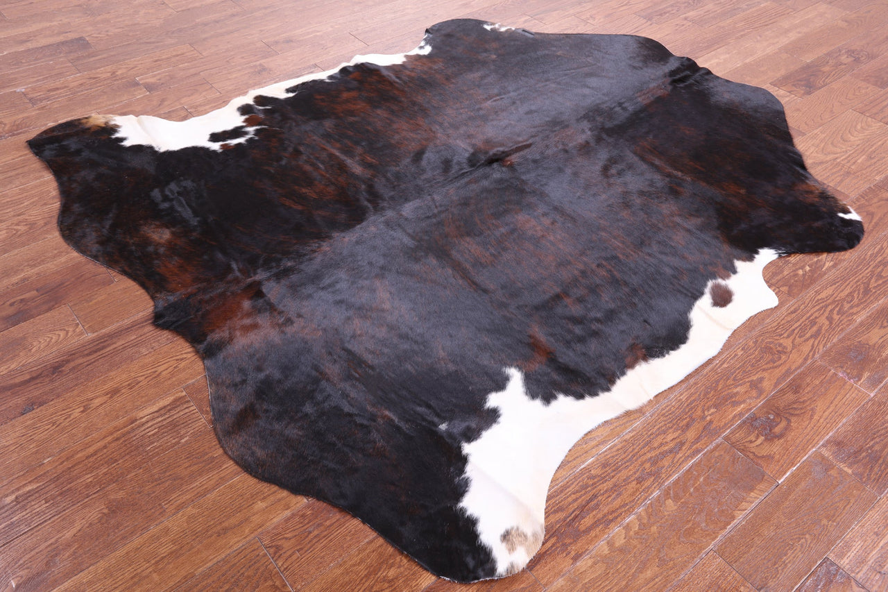 Tricolor Natural Cowhide Rug - Large 6'9"H x 6'2"W