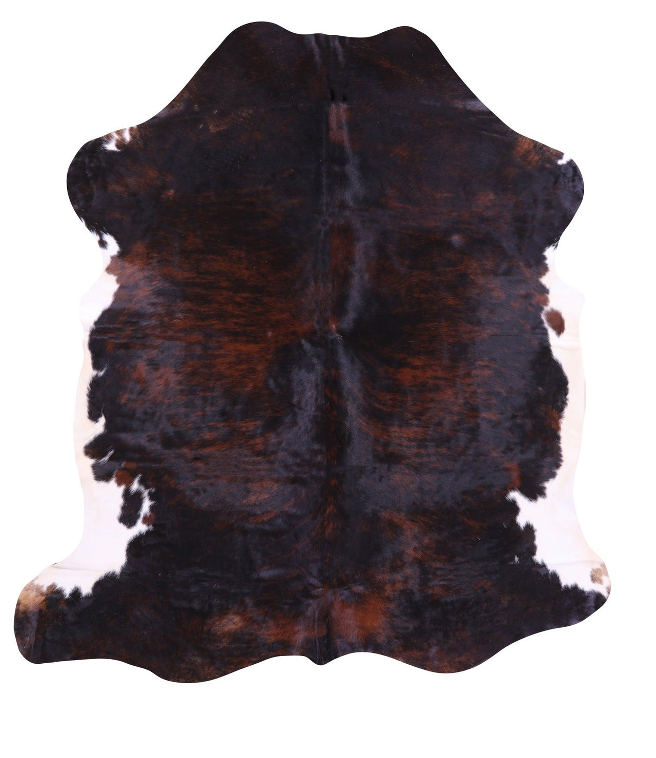 Tricolor Natural Cowhide Rug - Large 6'9"H x 6'2"W