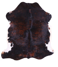 Thumbnail for Tricolor Natural Cowhide Rug - Large 6'9