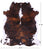 Brindle Natural Cowhide Rug - Large 6'10"H x 6'2"W