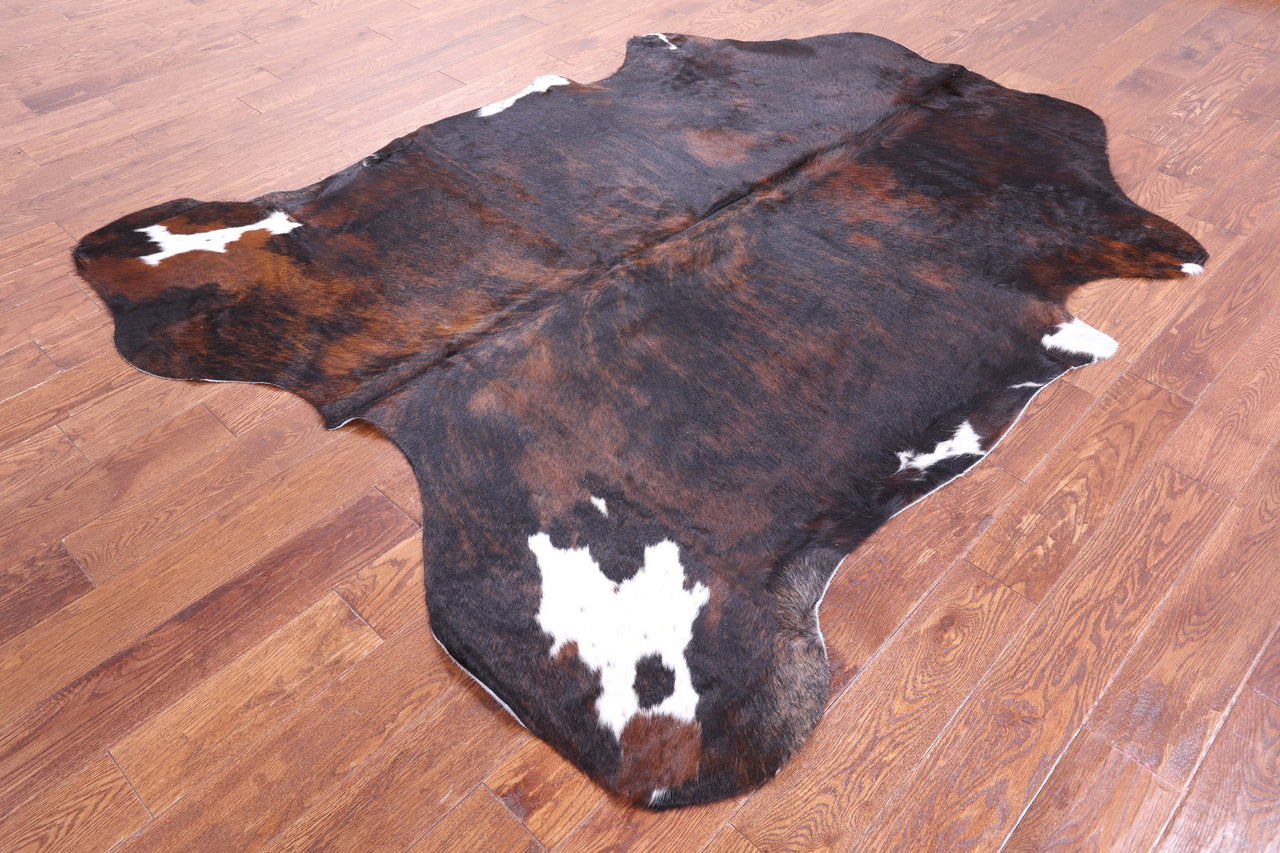 Brindle Natural Cowhide Rug - XLarge 7'4"H x 6'1"W