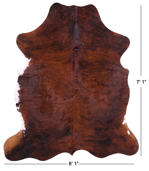 Brindle Natural Cowhide Rug - X-Large 7'1