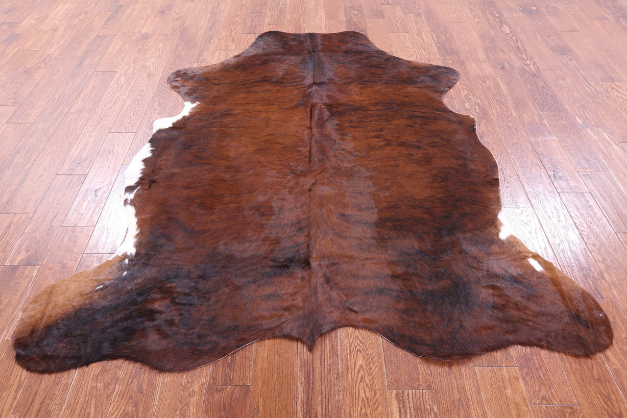 Brindle Natural Cowhide Rug - XLarge 7'1"H x 6'1"W