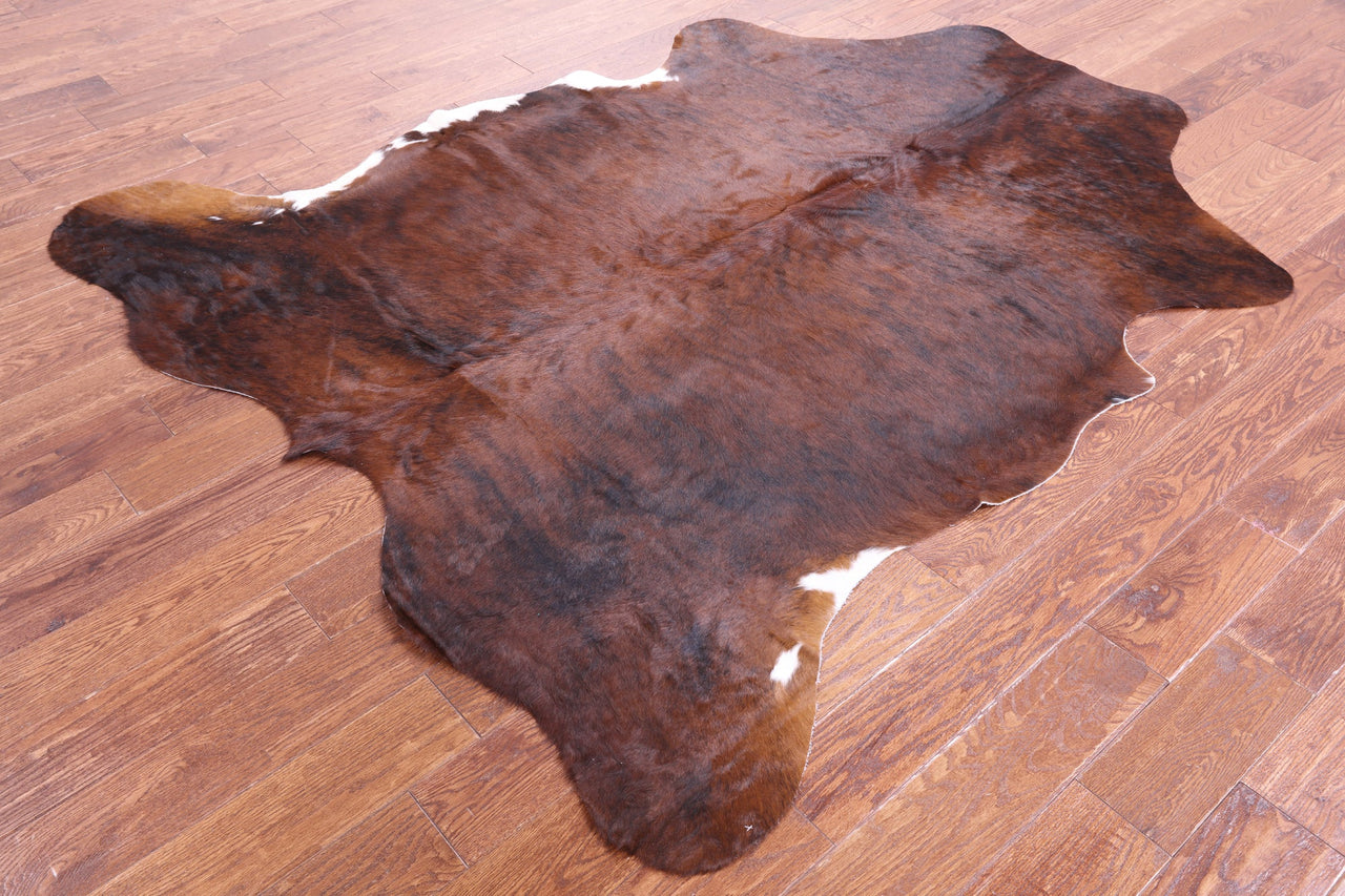 Brindle Natural Cowhide Rug - XLarge 7'1"H x 6'1"W