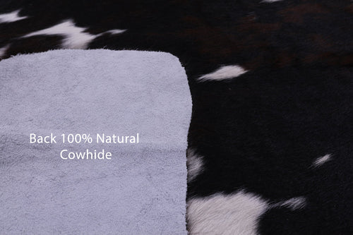 Tricolor Natural Cowhide Rug - X-Large 7'1