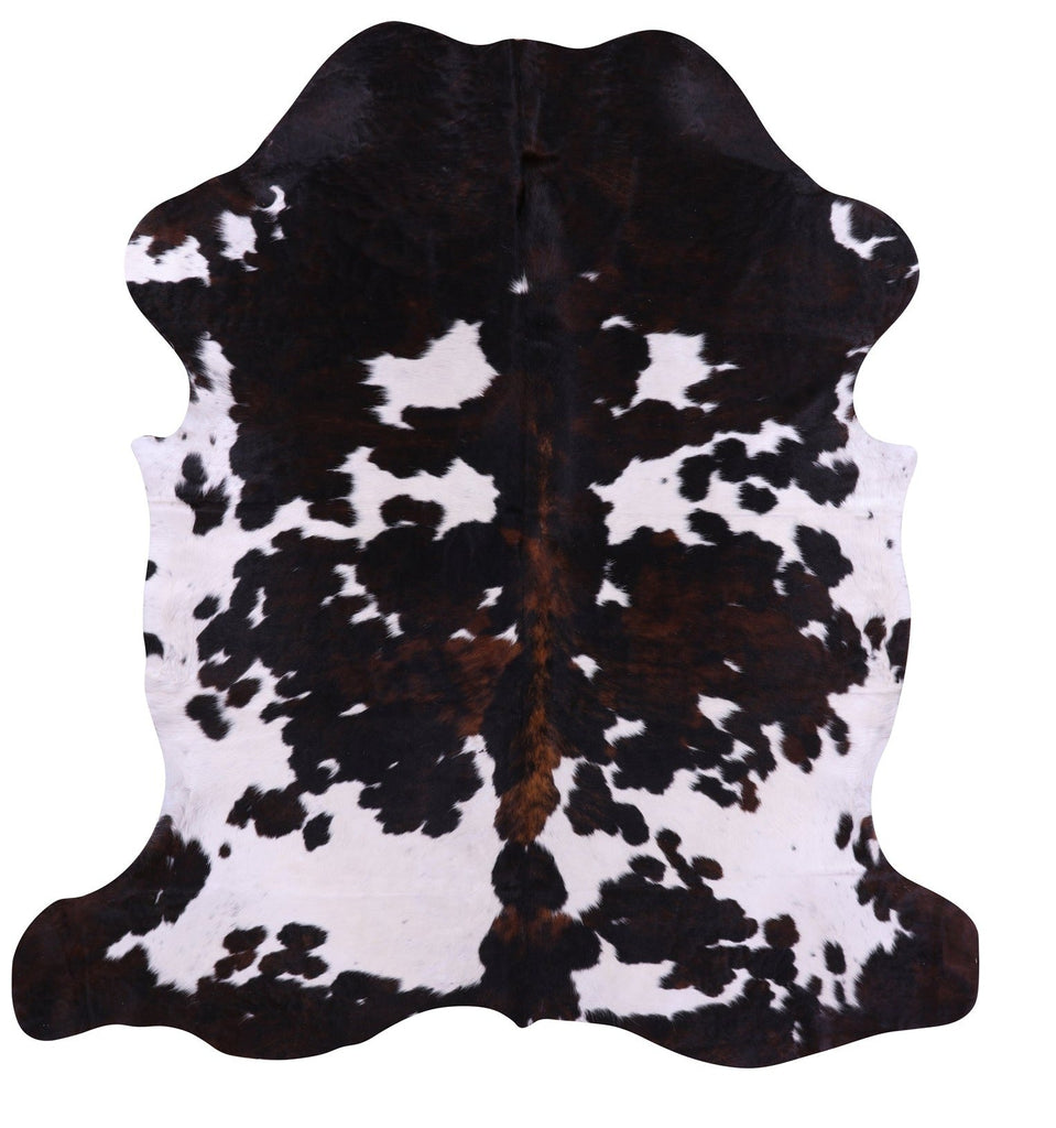 Tricolor Natural Cowhide Rug - X-Large 7'1"H x 6'8"W