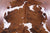 Brown & White Natural Cowhide Rug - Large 6'10"H x 5'11"W