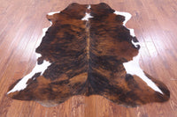 Thumbnail for Brindle Natural Cowhide Rug - Large 7'1