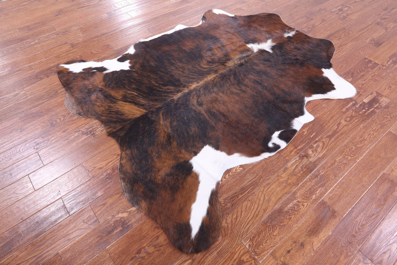 Brindle Natural Cowhide Rug - Large 7'1"H x 6'0"W