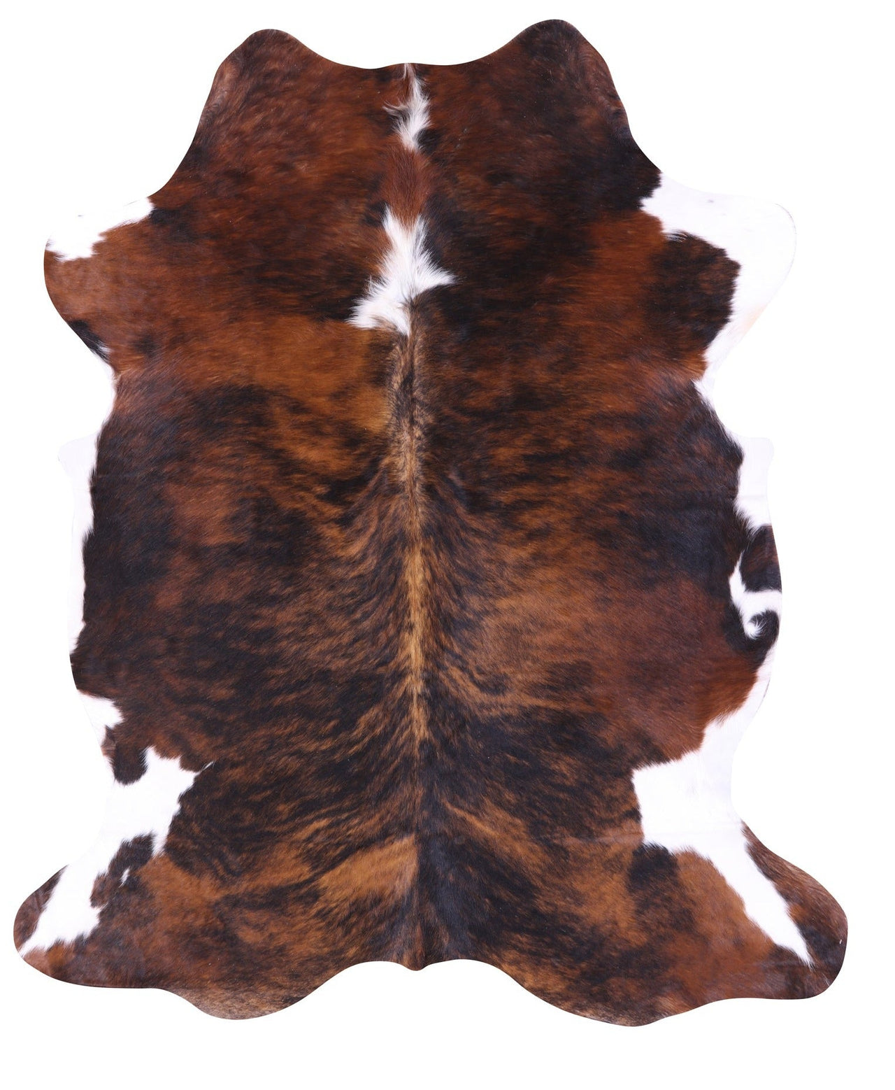 Brindle Natural Cowhide Rug - Large 7'1"H x 6'0"W