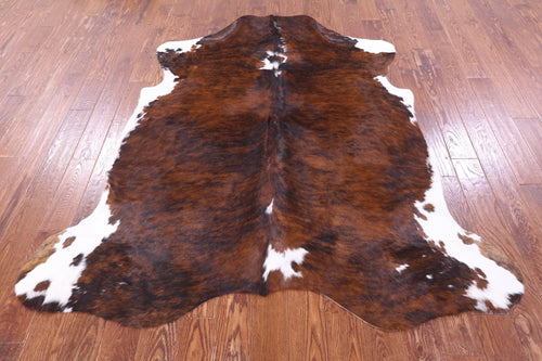 Tricolor Natural Cowhide Rug - Large 6'7