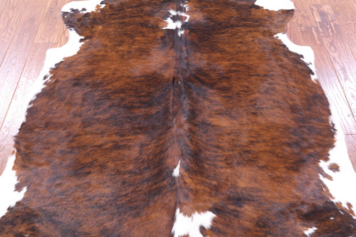 Tricolor Natural Cowhide Rug - Large 6'7