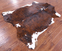 Thumbnail for Tricolor Natural Cowhide Rug - Large 6'7