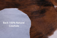 Thumbnail for Tricolor Natural Cowhide Rug - XLarge 7'1