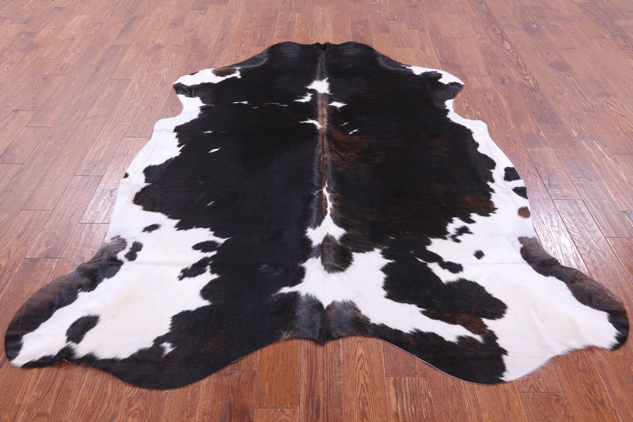 Black & White Natural Cowhide Rug - Large 7'5"H x 6'7"W