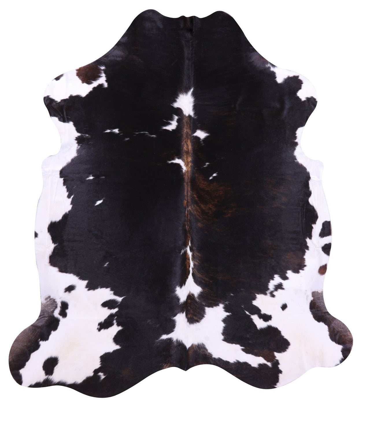 Black & White Natural Cowhide Rug - Large 7'5"H x 6'7"W