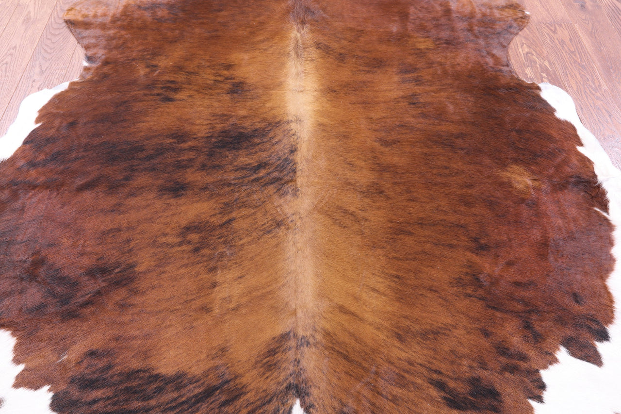 Brindle Natural Cowhide Rug - XLarge 7'1"H x 6'7"W