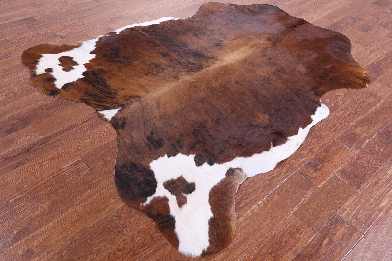 Brindle Natural Cowhide Rug - XLarge 7'1"H x 6'7"W