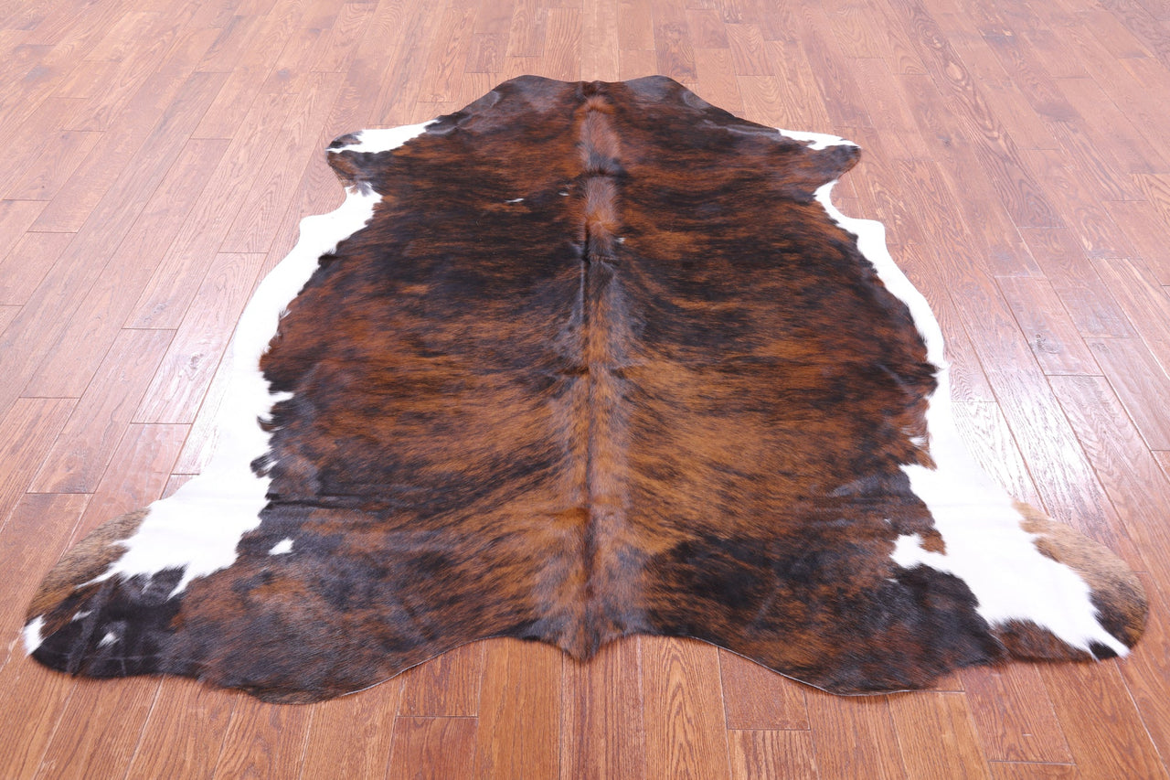 Brindle Natural Cowhide Rug - Large 6'11"H x 6'3"W