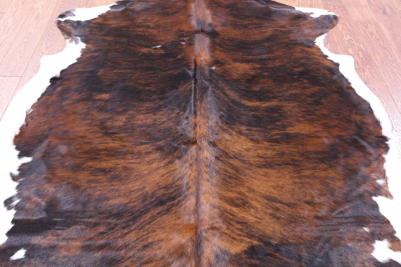 Brindle Natural Cowhide Rug - Large 6'11"H x 6'3"W