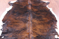 Thumbnail for Brindle Natural Cowhide Rug - Large 6'11