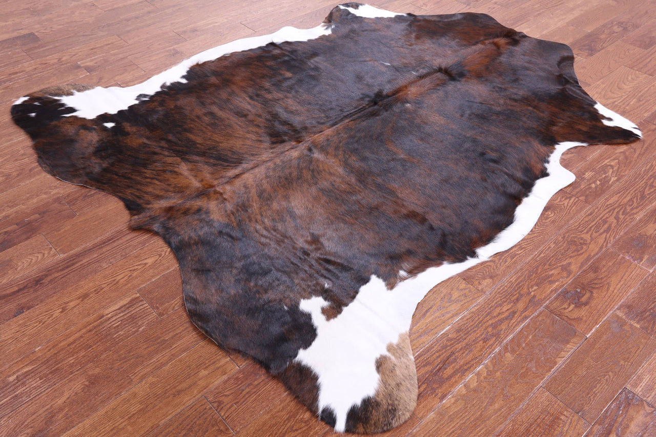 Brindle Natural Cowhide Rug - Large 6'11"H x 6'3"W