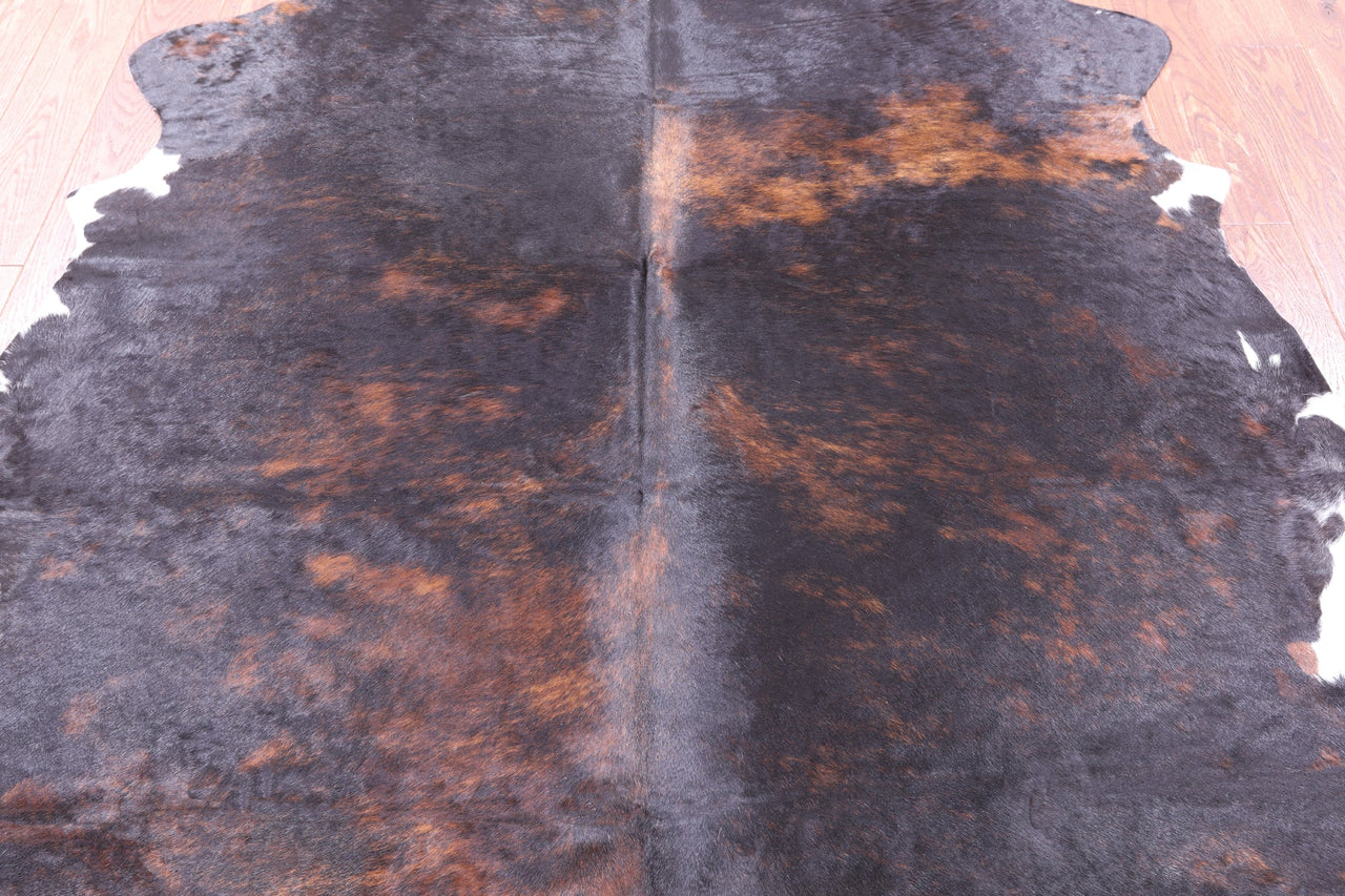 Tricolor Natural Cowhide Rug - Large 6'5"H x 6'3"W