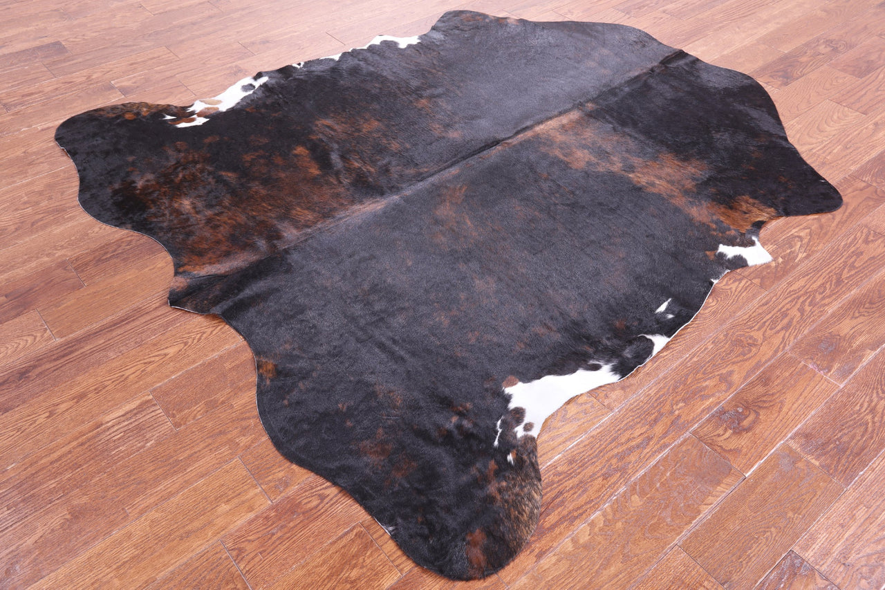 Tricolor Natural Cowhide Rug - Large 6'5"H x 6'3"W