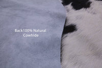 Thumbnail for Black & White Natural Cowhide Rug - Large 6'7